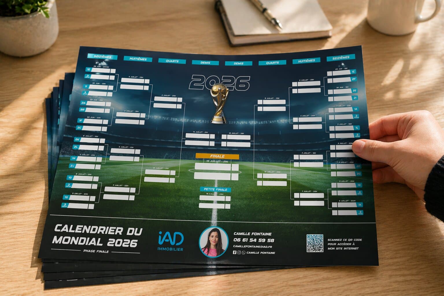 Vue agenda du Studio ICI.IMMO